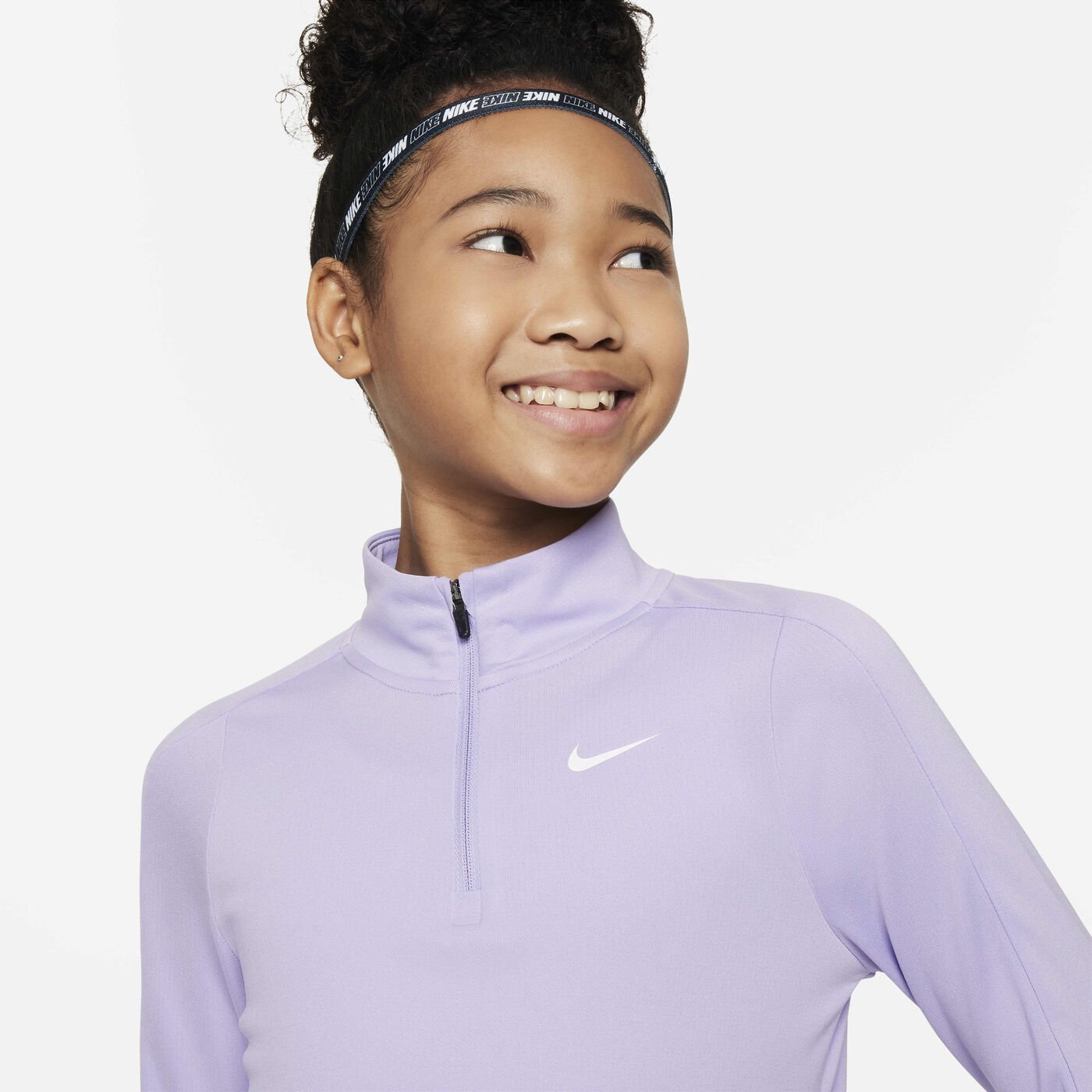 Kids' Dri-FIT Long-Sleeve 1/2-Zip Top