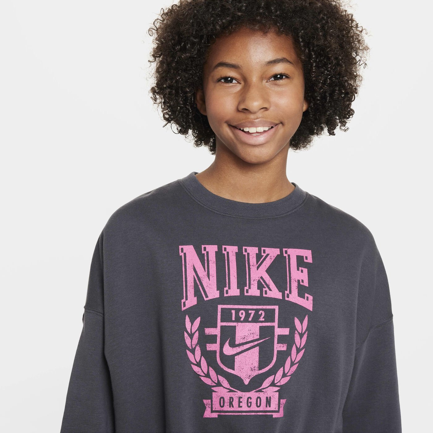 Kids' Sportswear Oversized Fleece Sweatshirt