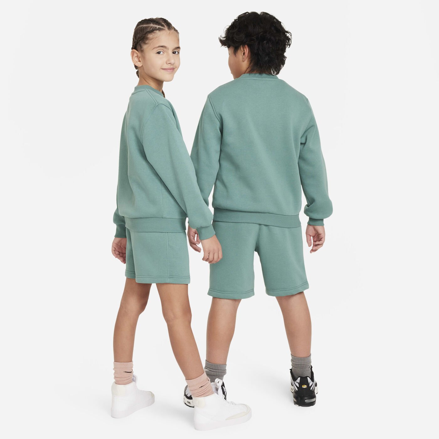 Kids' Sportswear Club Fleece Tracksuit Shorts Set