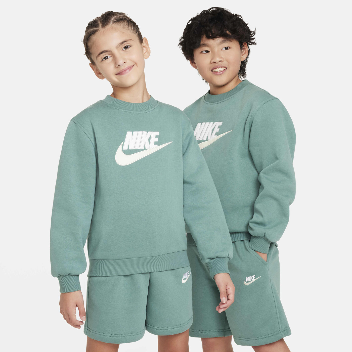 Kids' Sportswear Club Fleece Tracksuit Shorts Set