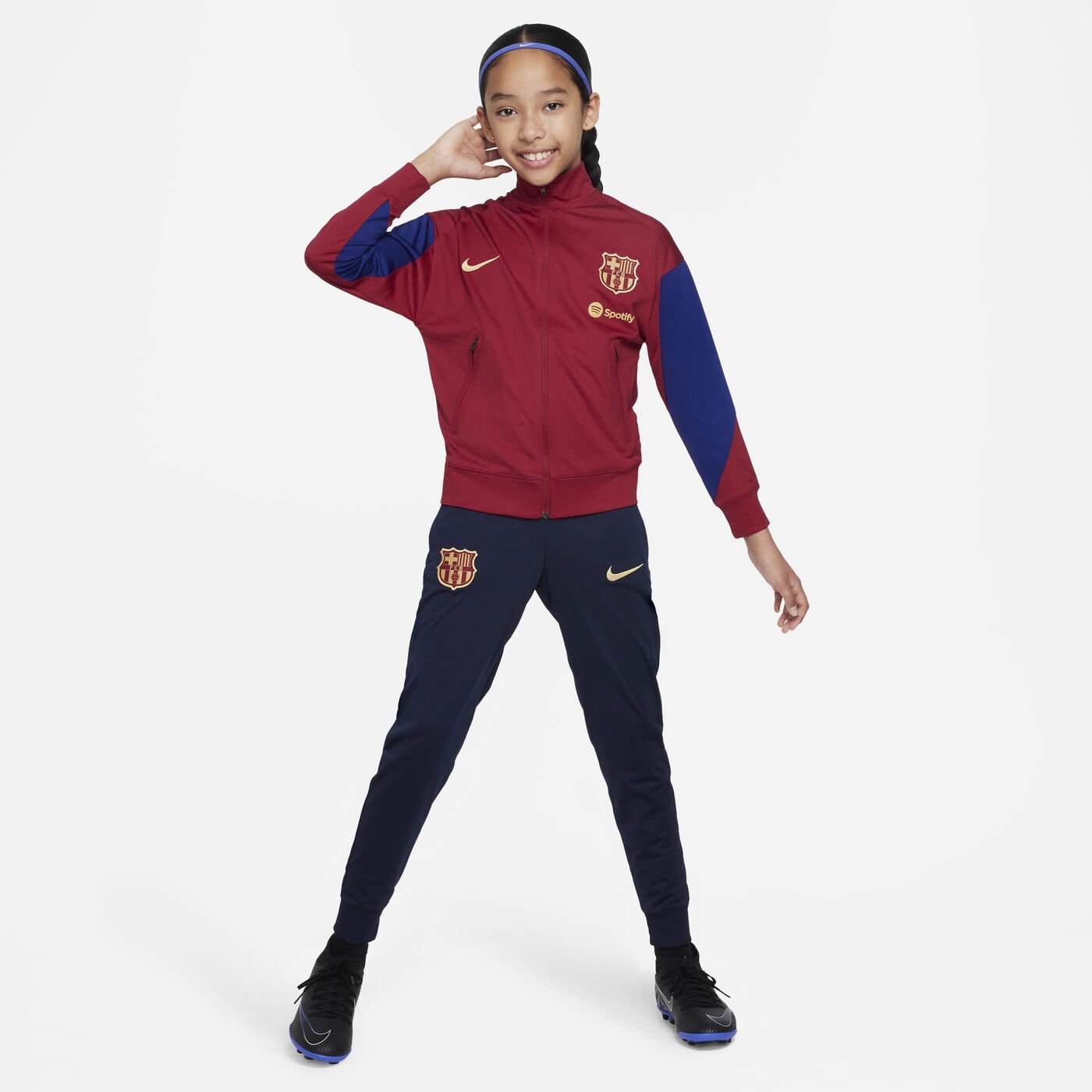 Kids' F.C. Barcelona Strike Dri-FIT Football Tracksuit