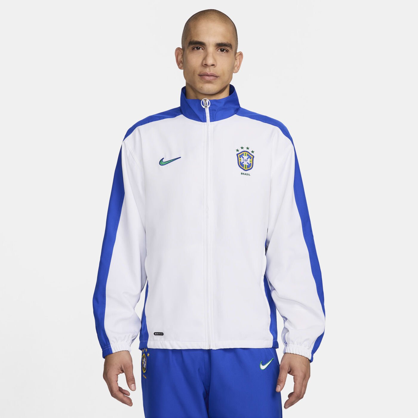 Men's Brazil 1998 Reissue Football Replica Tracksuit Jacket