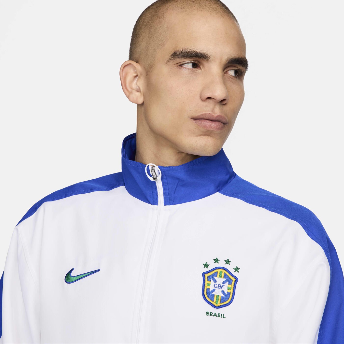 Men's Brazil 1998 Reissue Football Replica Tracksuit Jacket