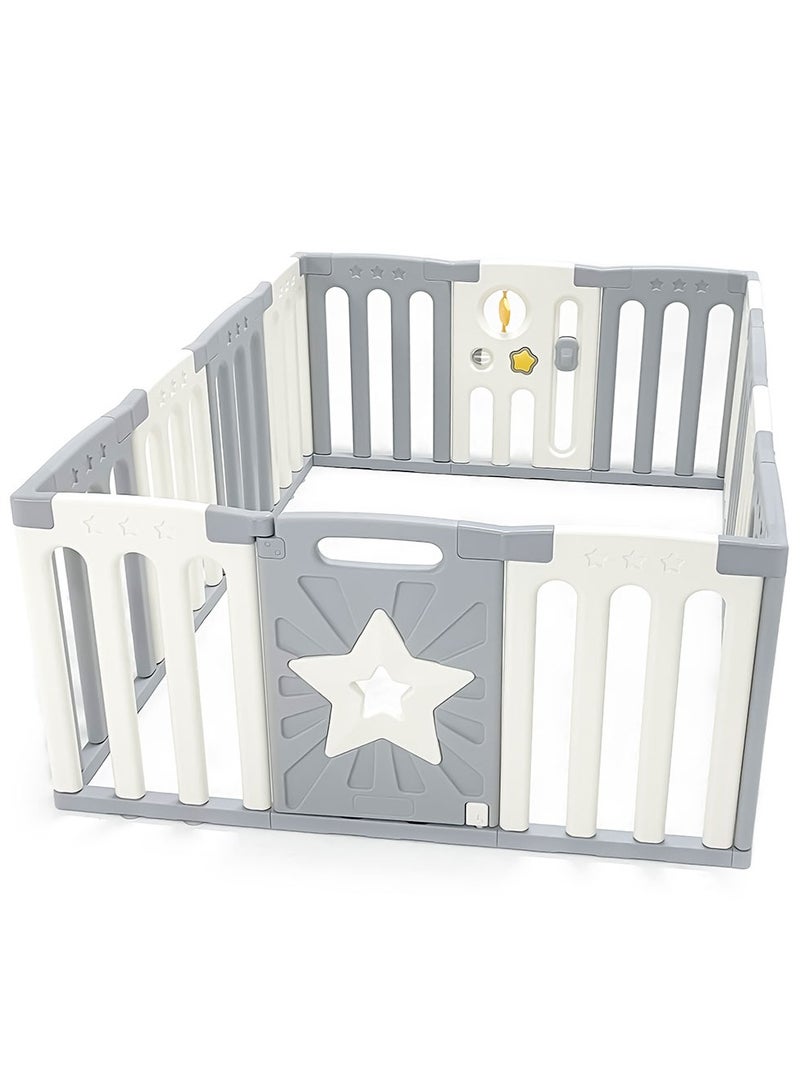 Bumble & Bird - Baby Safety Large Star Design Playpen 12+2pcs