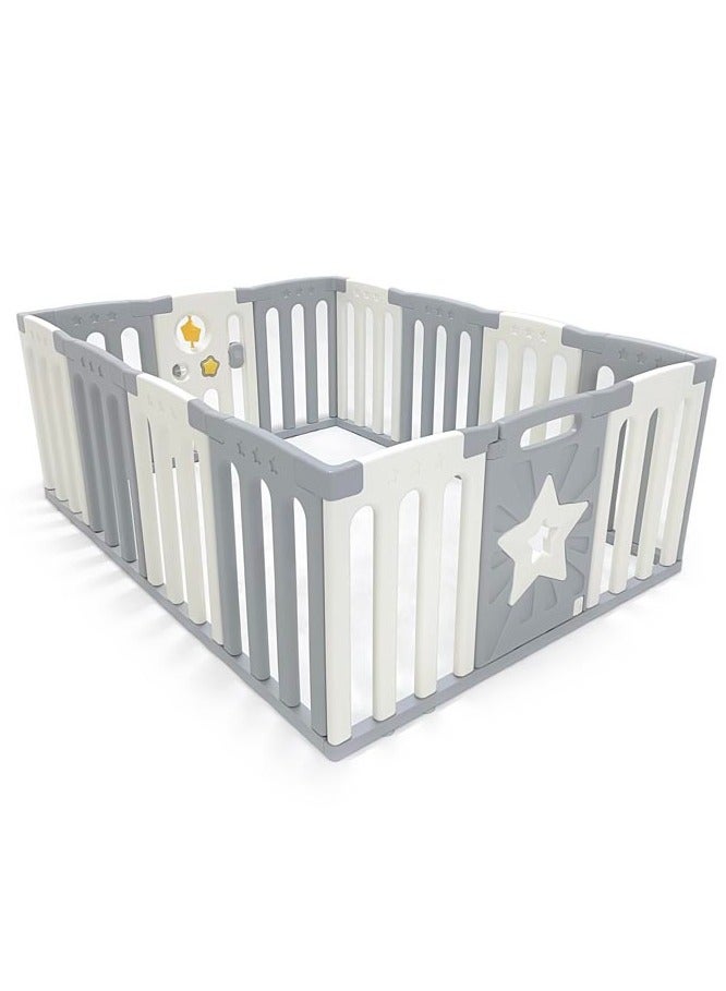 Bumble & Bird - Baby Safety Large Star Design Playpen 12+2pcs