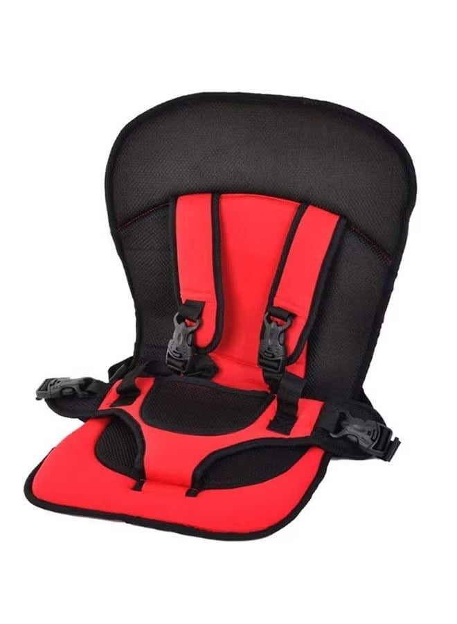 Child Multi-Functional Portable Cushioned Car Seat With Safety Harness