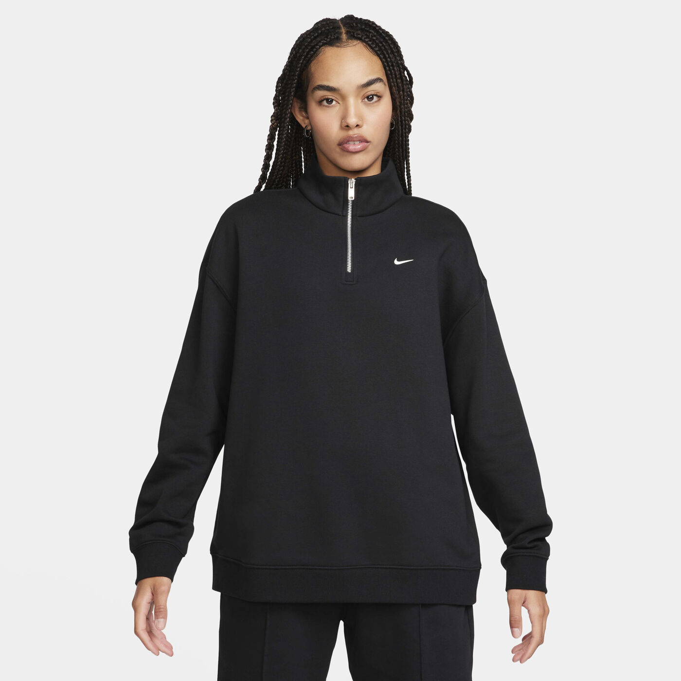 Women's Sportswear Oversized 1/4-Zip Fleece Top