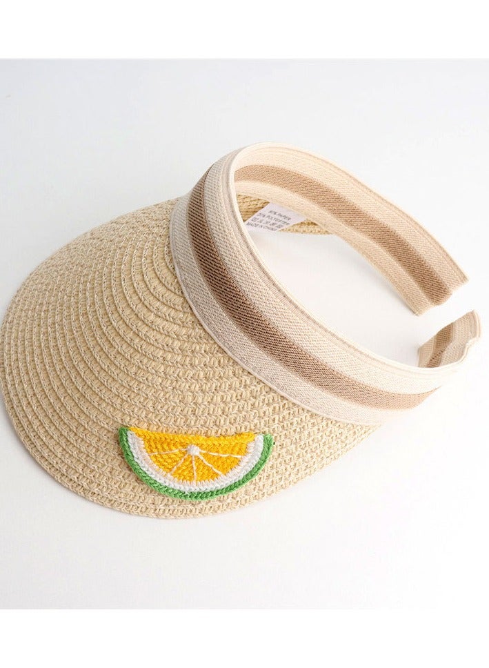 New Children's Breathable Headless Sunshade Knitted Hat