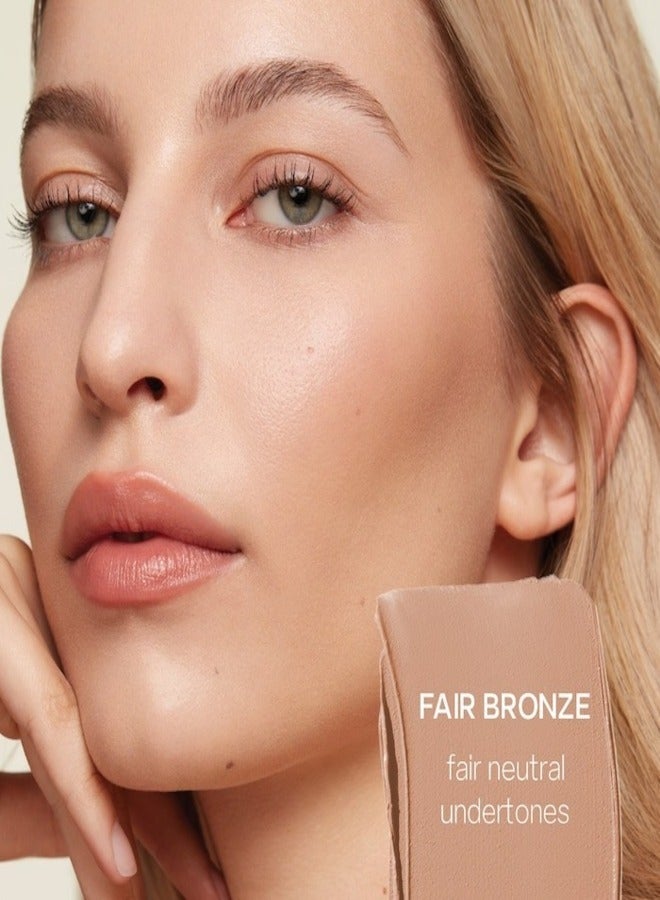 SAIE Sun Melt Natural Cream Bronzer - Fair Bronze - neutral shade for fair to light skin tones  30ml | Lightweight, Blendable, Sun-Kissed Glow