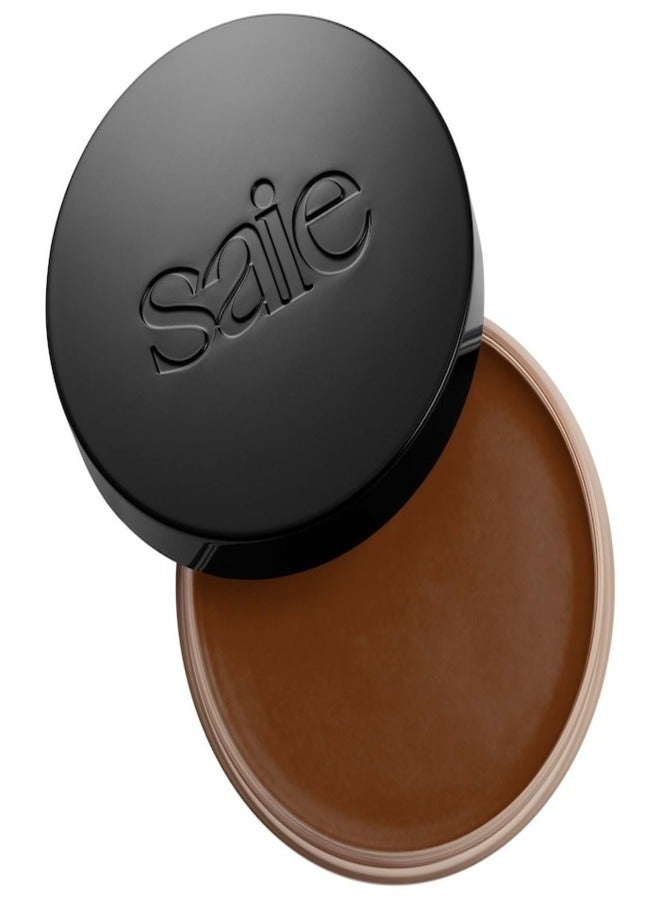 SAIE Sun Melt Natural Cream Bronzer - Tan Bronze - a neutral shade for medium to tan skin tone  30ml | Lightweight, Blendable, Sun-Kissed Glow