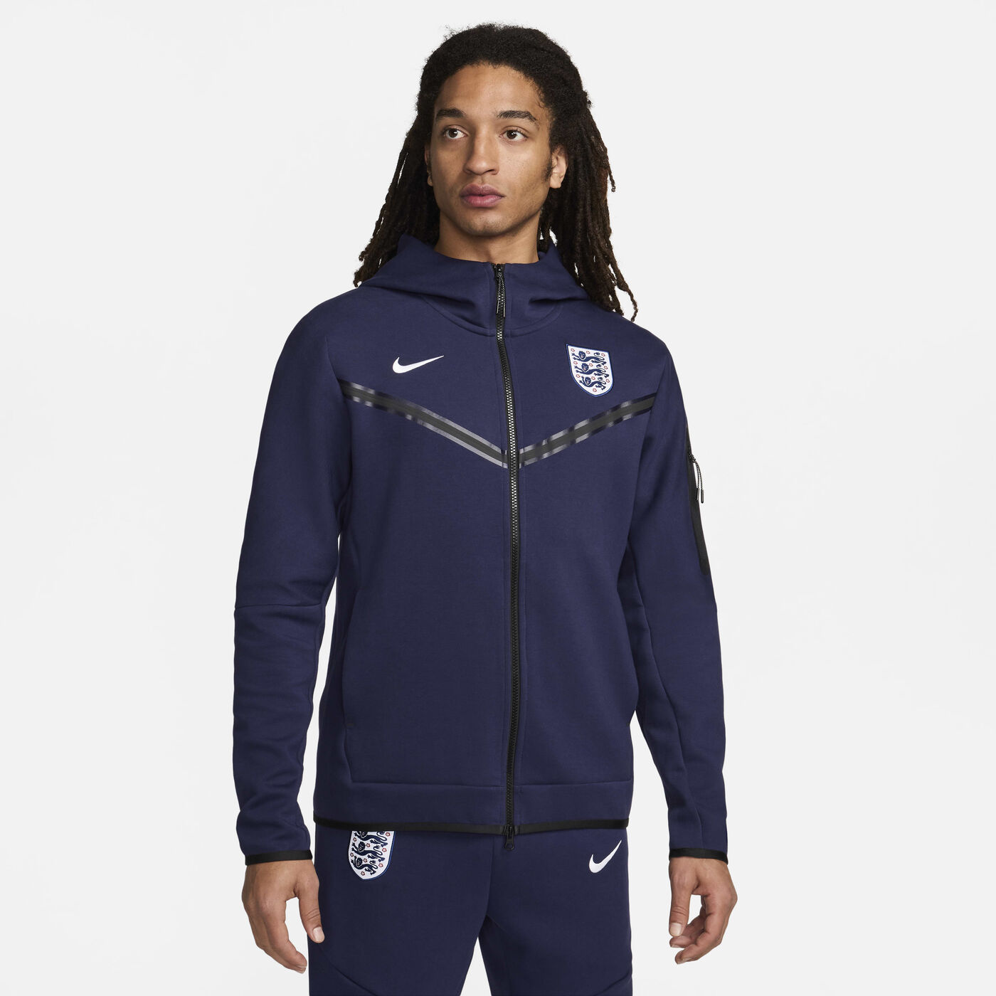 Men's Football England Tech Fleece Windrunner Full-Zip Hoodie