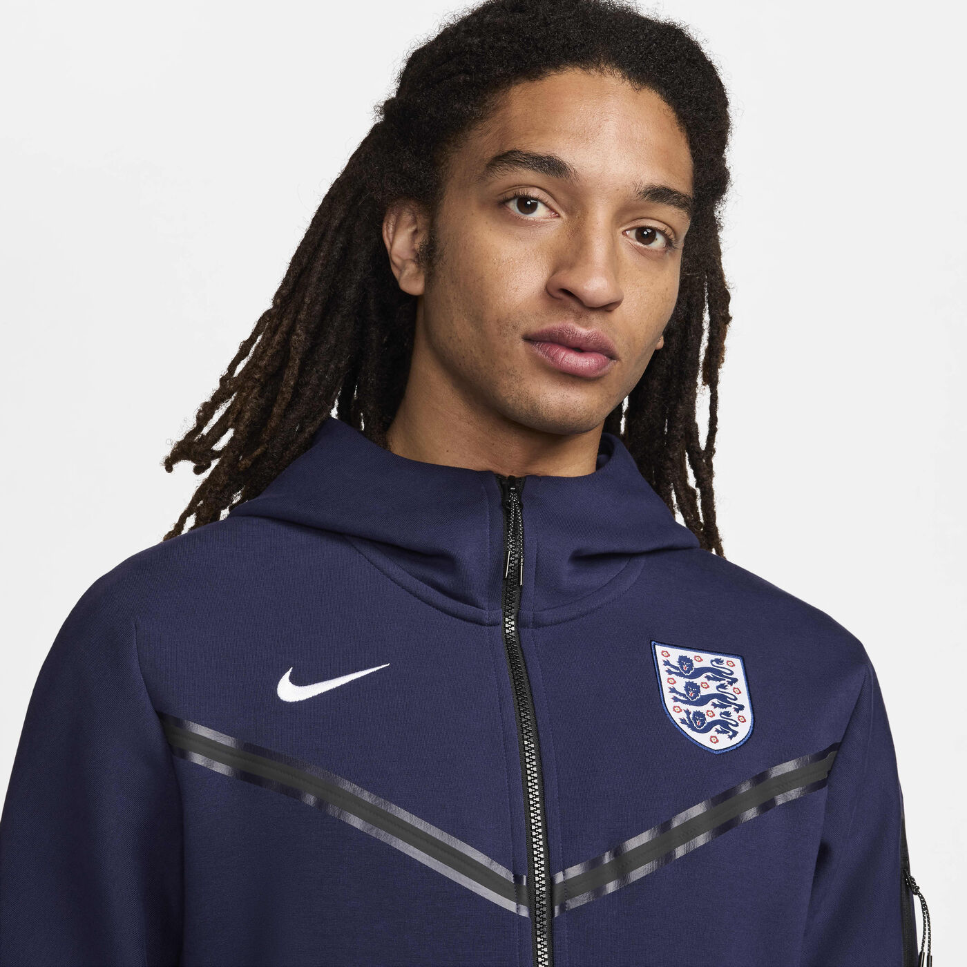 Men's Football England Tech Fleece Windrunner Full-Zip Hoodie