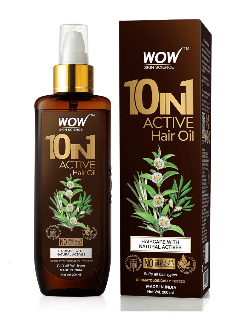 WOW Skin Science 10-in-1 Active Hair Oil - 200 ml