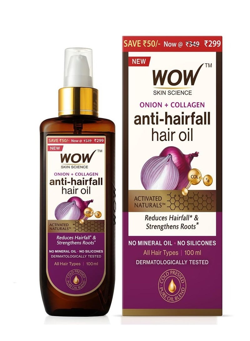 WOW Skin Science Onion Black Seed Hair Oil with Comb - 100mL