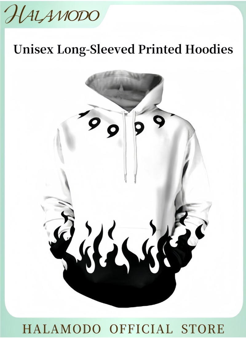Unisex Hoodies with 3D Printed Cosplay Sweatshirt Novelty Long-Sleeved Tops Fashion Youth Pullovers Casual Sweatshirts Sportswear with Drawstrings & Large Pockets for Men Women Boys Girls