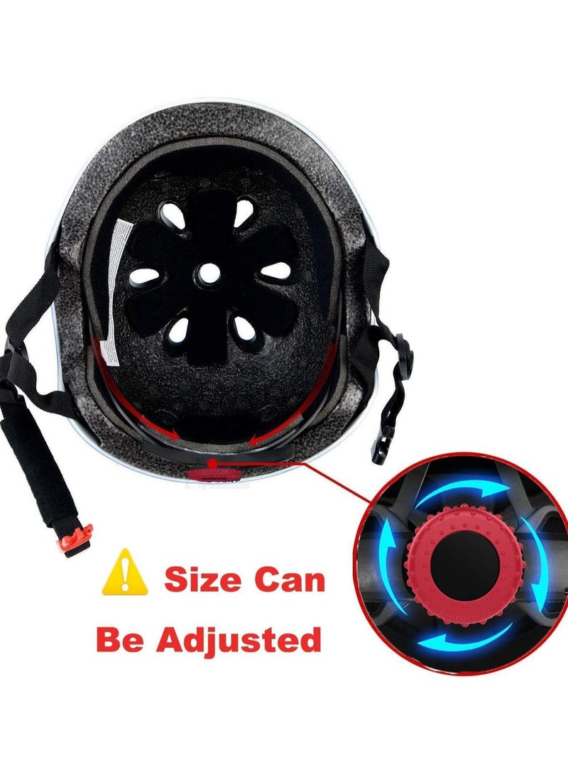 Kids Helmet,Skateboard Bike Helmet,Adjustable & Design of Ventilation Multi-Sport Safety Helmet for Bicycle Skate Scooter Youth & Kids