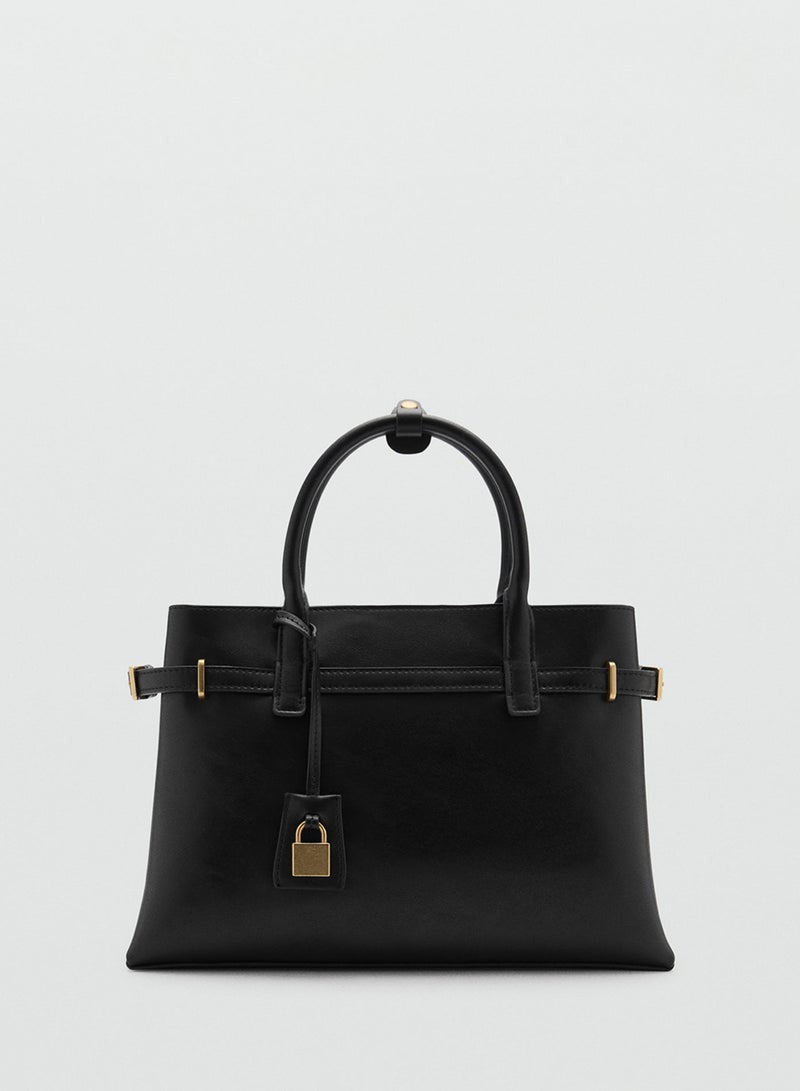 Shopper Bag With Padlock