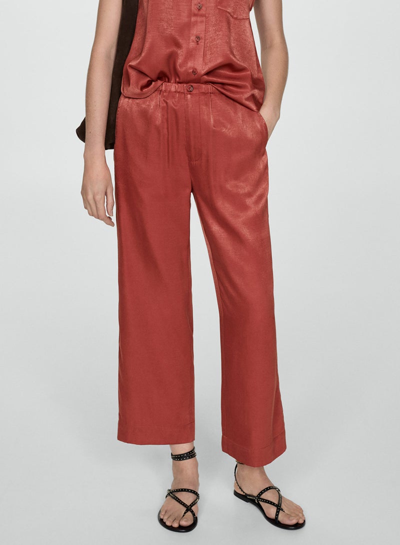 Satin Crop Trousers