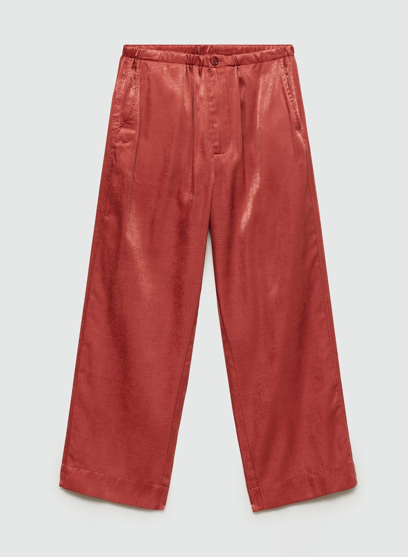 Satin Crop Trousers