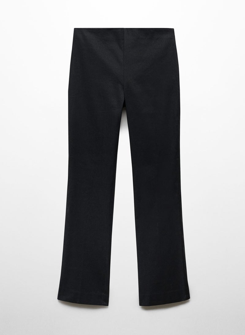 Linen Flared Trousers