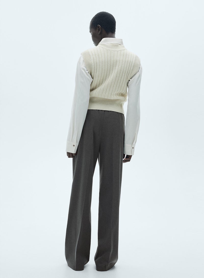 Flowy Straight-Fit Trousers