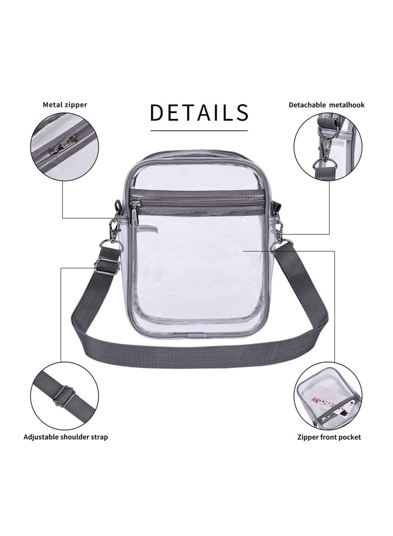 Clear Messenger Bag for Work and Business Travel for Men Women