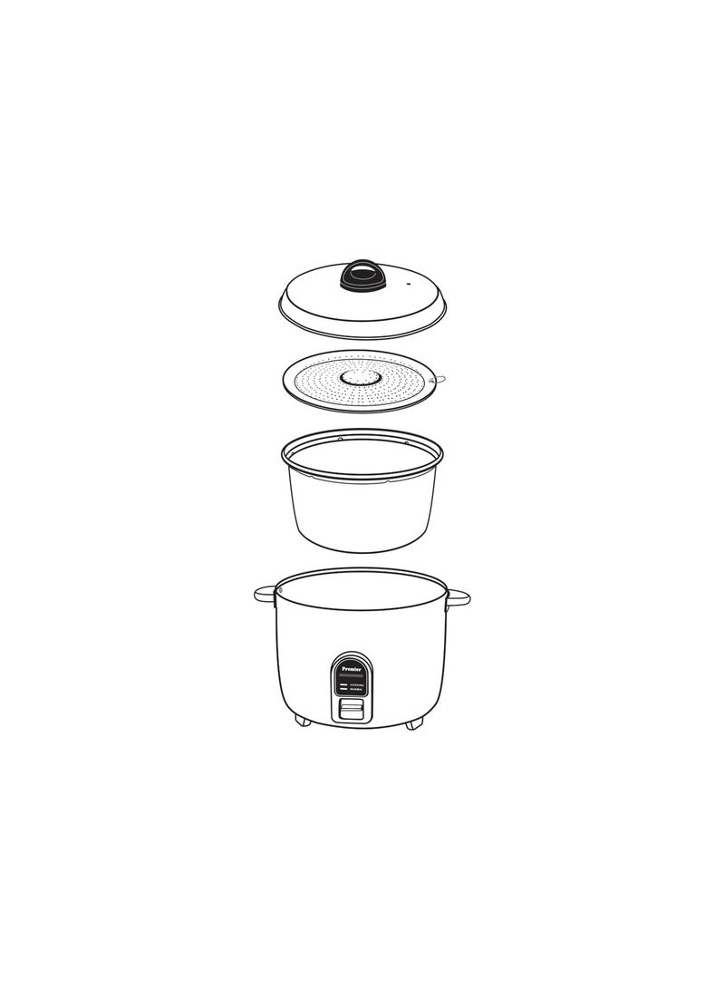 Premier Electric Rice Cooker 1.8 Ltr ERC 18 EP 650 Watts