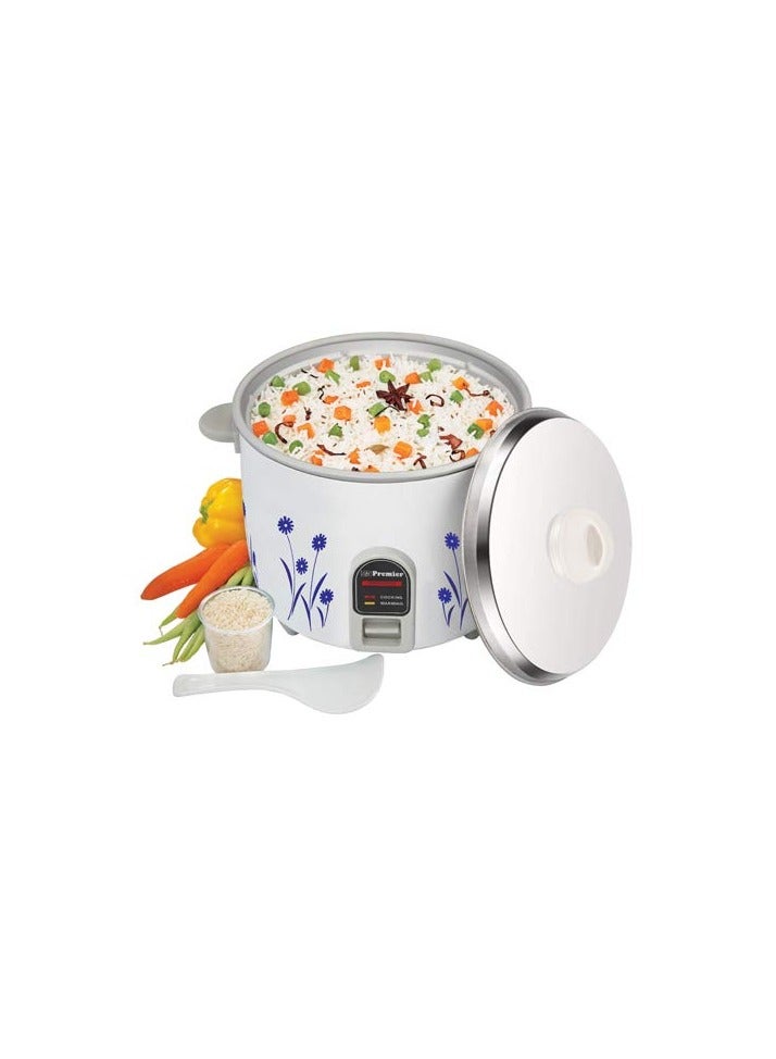 Premier Electric Rice Cooker 22e – 2.2l Capacity, Compact (27.6 X 27.6 X 22.8 Cm), Stylish Colored Design, Advanced Cooking Technology For Perfect Rice, Versatile Cooking