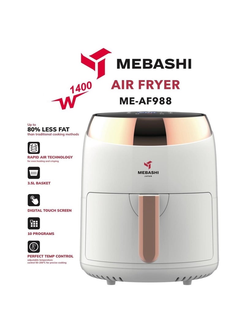 Mebashi Air Fryer 3.5L 1400W