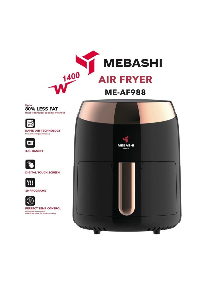 Mebashi Air Fryer 3.5L 1400W