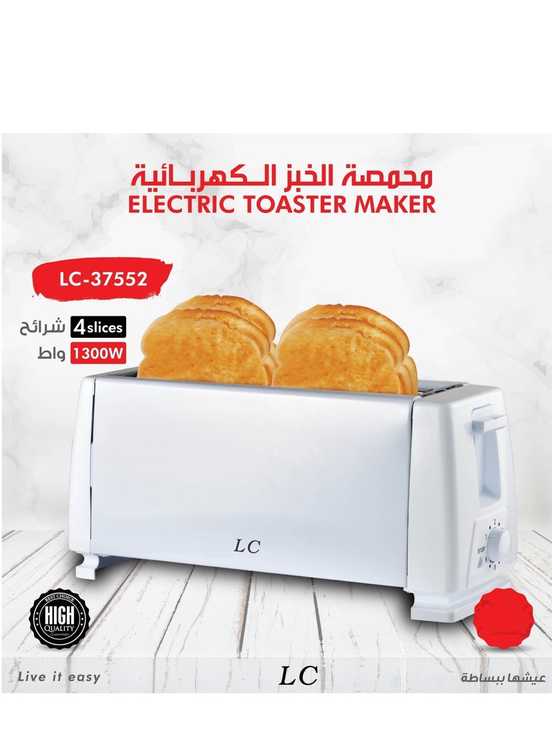 4 Slice Bread Toaster 1300 W