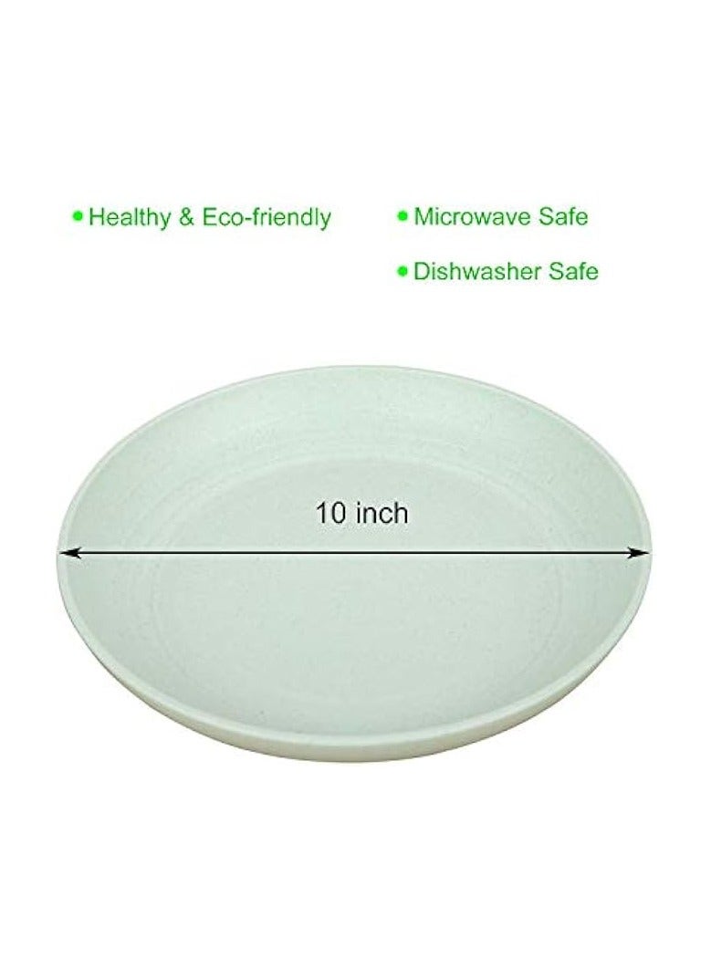 Unbreakable Plates - Reusable Plate Set - Dishwasher & Microwave Safe - Perfect for Dinner Dishes - Healthy for Kids Children Toddler & Adult