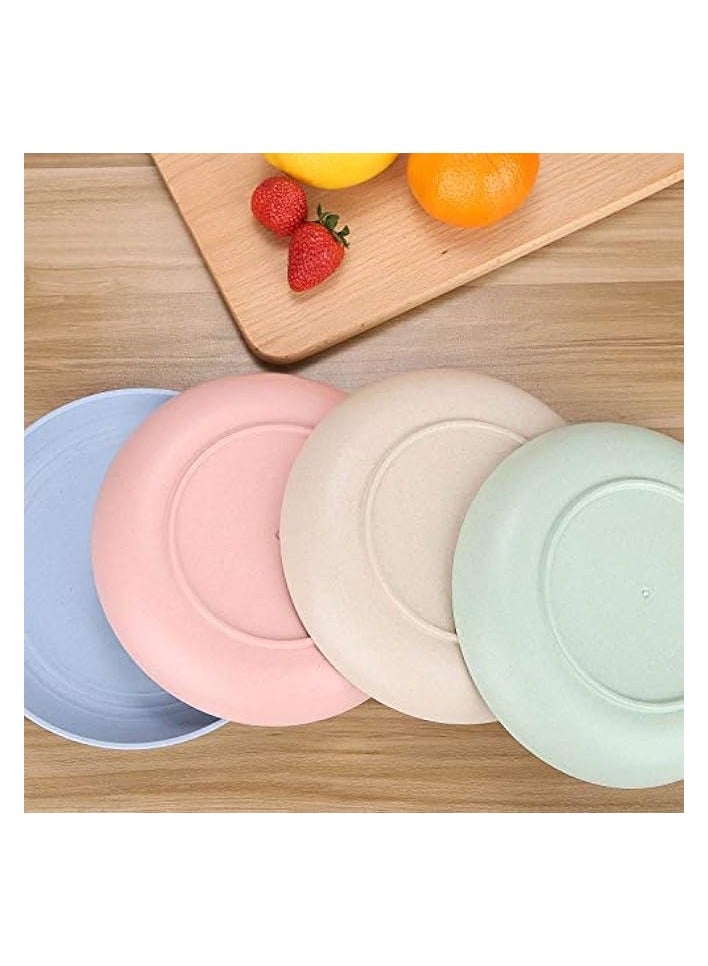 Unbreakable Plates - Reusable Plate Set - Dishwasher & Microwave Safe - Perfect for Dinner Dishes - Healthy for Kids Children Toddler & Adult