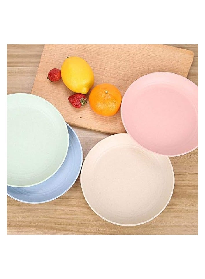 Unbreakable Plates - Reusable Plate Set - Dishwasher & Microwave Safe - Perfect for Dinner Dishes - Healthy for Kids Children Toddler & Adult