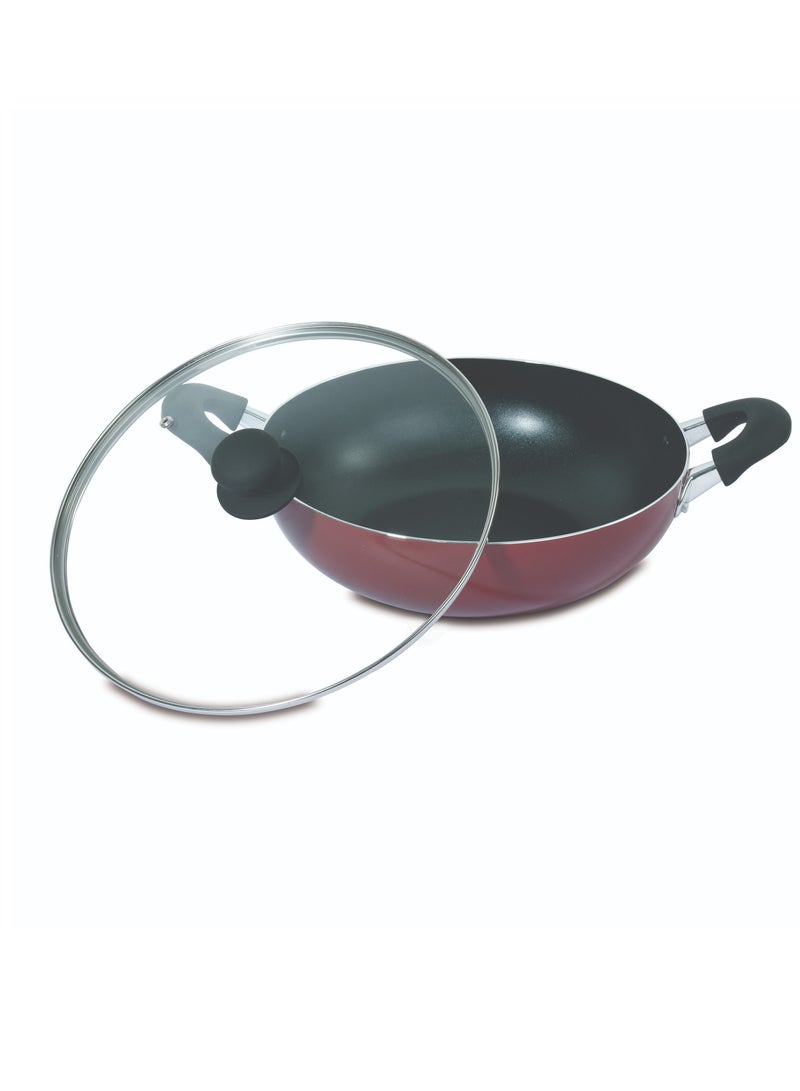 Premium 28cm Nonstick Wok Pan with Lid – Perfect for Healthy Cooking