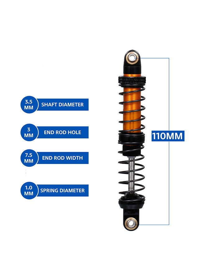 4-Piece Adjustable Shock Absorber Damper Rc Car Set