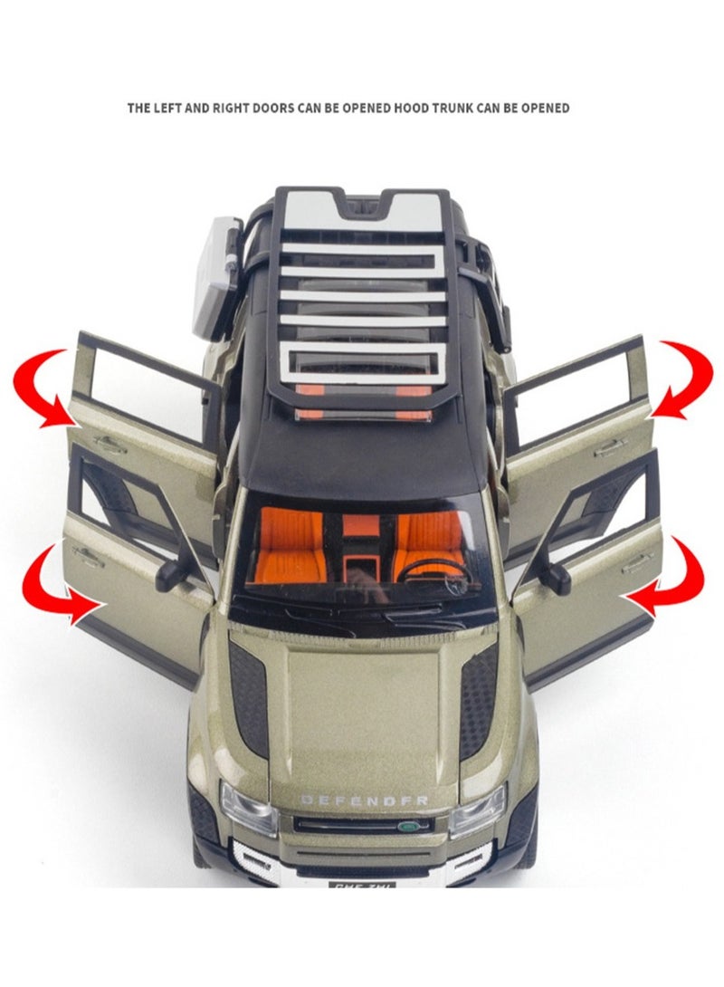 Die-Cast DEFENDER Alloy Car With Light And Sound