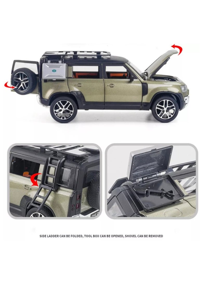 Die-Cast DEFENDER Alloy Car With Light And Sound