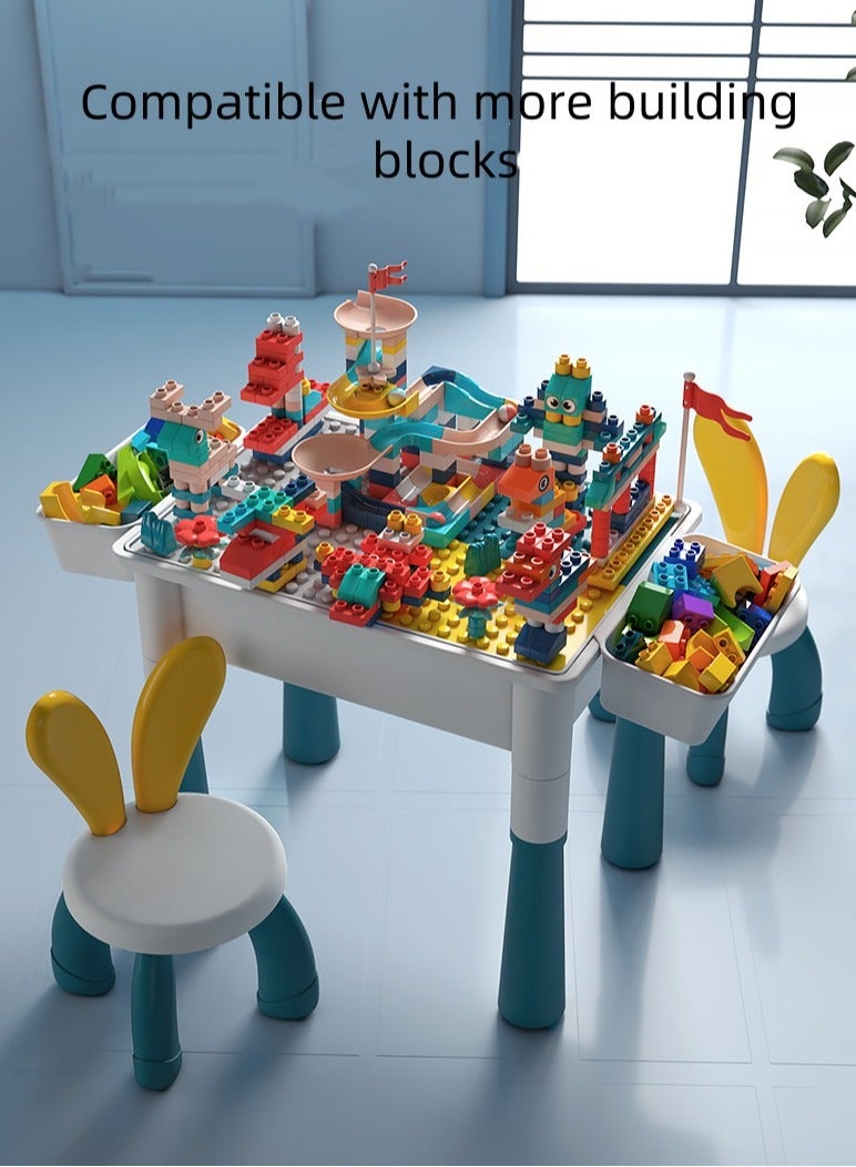 Children's large particle multifunctional educational toy 40*30cm building block table