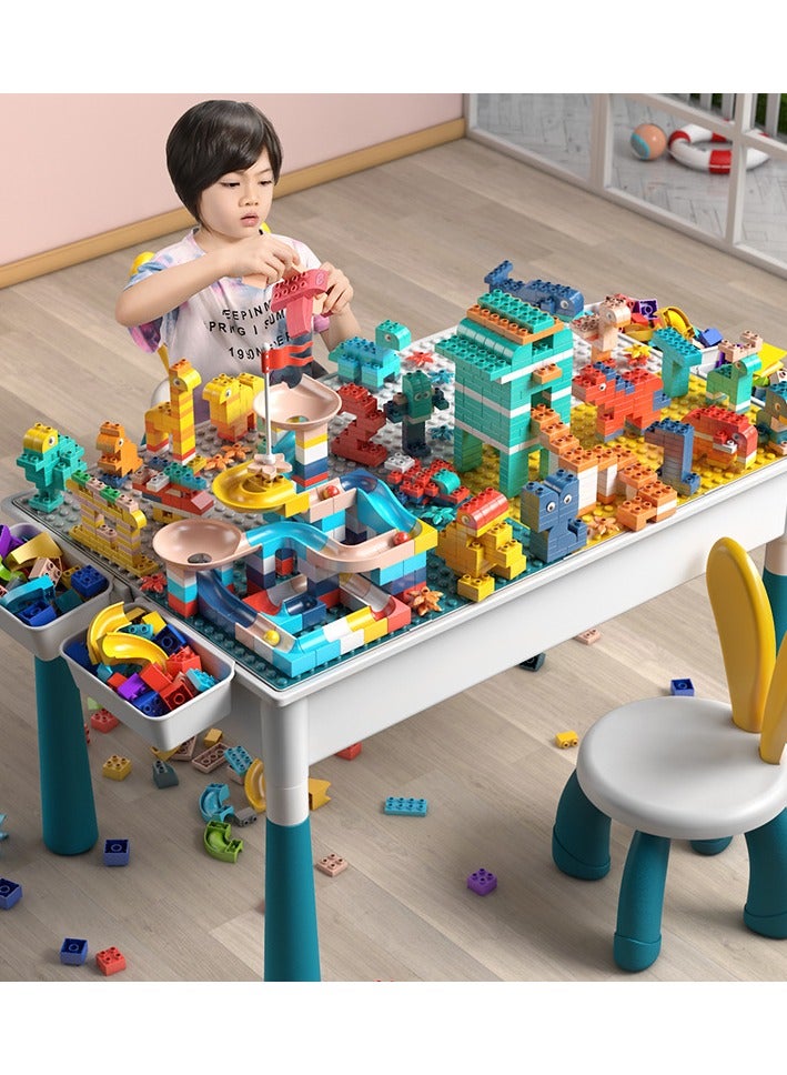 Children's large particle multifunctional educational toy 40*30cm building block table