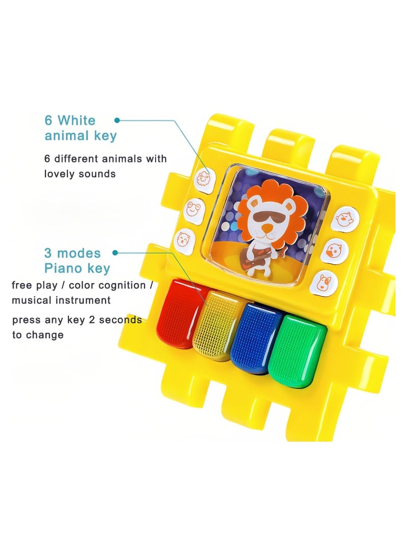 Baby Activity Cube Toy – Educational Montessori Busy Cube for Toddlers with Musical Piano, Shape Sorter & Animal Sounds – Interactive Learning Play Cube for Kids 6-18 Months