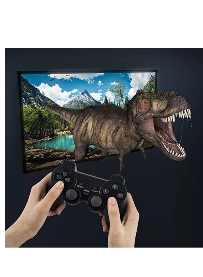 Video Game Console 2.4G Double Wireless Controller Game Stick 4K Games Console Including 64GB Retrogames For PS1/GBA Boy Gift