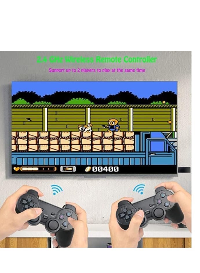 Video Game Console 2.4G Double Wireless Controller Game Stick 4K Games Console Including 64GB Retrogames For PS1/GBA Boy Gift