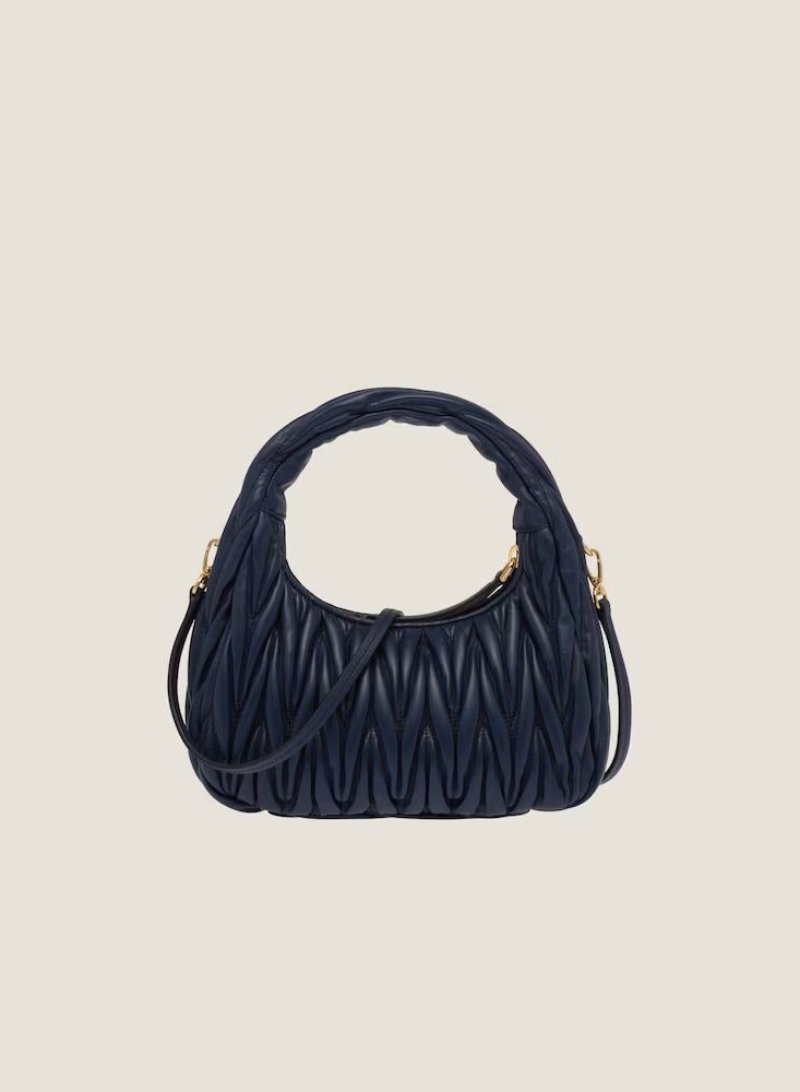 MIU Wander nappa leather hobo Shoulder Bag