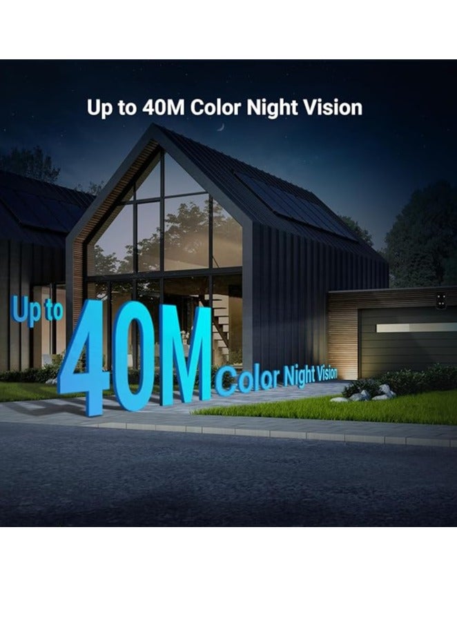 H9c Dual 3K Dual-Lens Pan & Tilt Wi-Fi Camera, 3K & 3K Dual Lenses, One-Tap Control For Linked View Change, AI-Powered Human / Vehicle Shape Detection, 8x Zoom, Color Night Vision, Two-Way Talk, H.265, Supports microSD Card (Up to 512 GB) | CS-H9c-R100-8G55WKFL