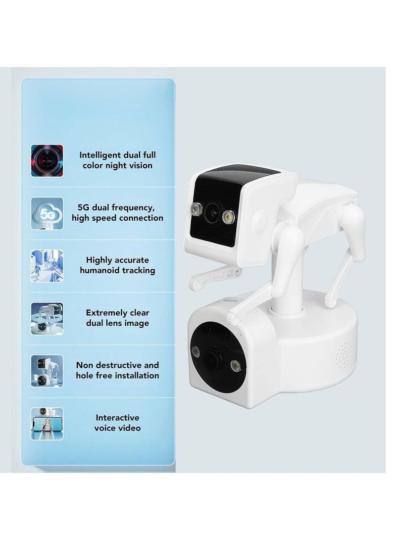 Smart Machine Robot Dog Camera 1080P HD Camera Smart Camera Night Vision Camera 360 Degree Rotating for Home