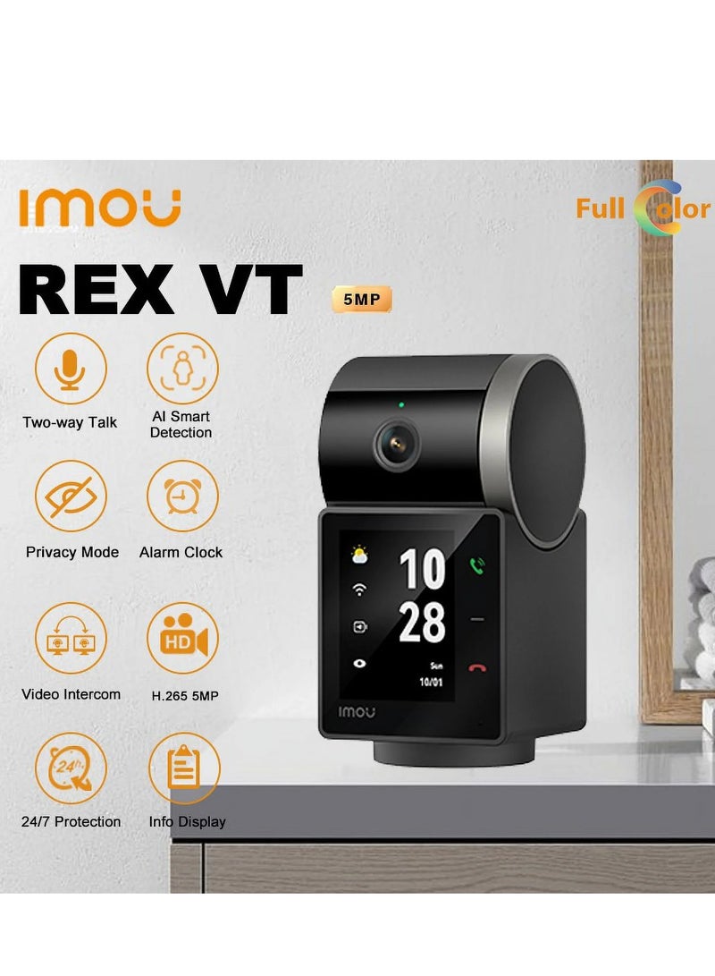 IMOU Indoor PT Camera Rex VT 5MP 3K Two-way Video Talks WIFI Security Smart Home Human Pet detection 360° Camera