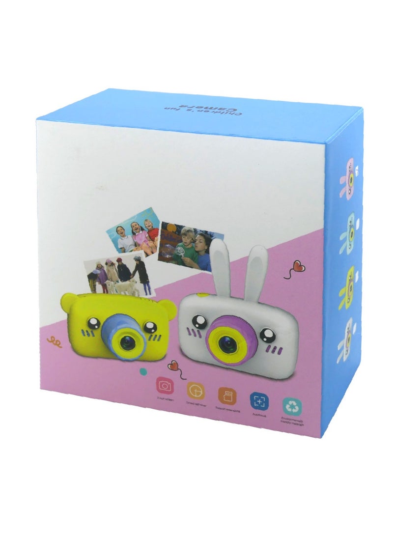 Kids Camera Cute Rabbit Bear Child Portable Mini Full HD Digital Video Camera Smart Digital Camera For Child Birthday Gifts