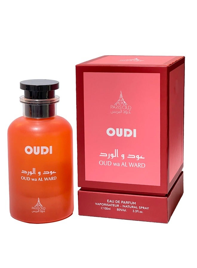 OUD wa AL WARD Perfumes for Men and Women Unisex Eau De Parfum 100ml