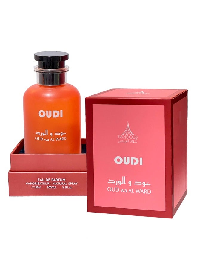 OUD wa AL WARD Perfumes for Men and Women Unisex Eau De Parfum 100ml